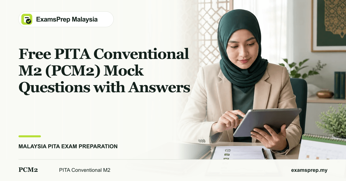 Free PITA Conventional M2 (PCM2) Mock Questions with Answers