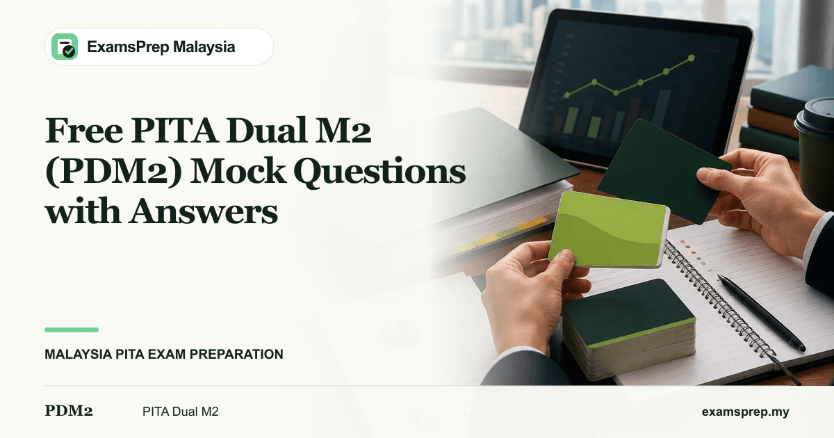 Free PITA Dual M2 (PDM2) Mock Questions with Answers