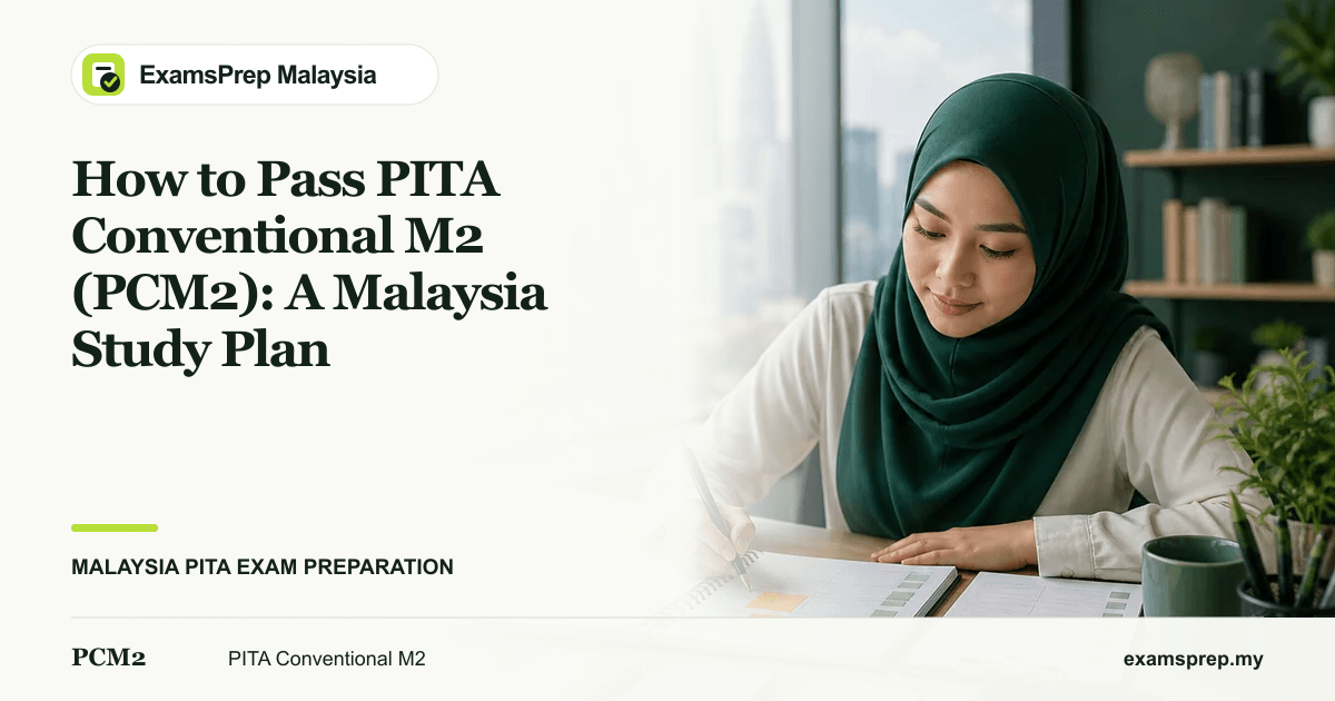 How to Pass PITA Conventional M2 (PCM2): A Malaysia Study Plan